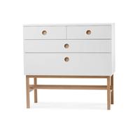 A2 Commode Keep blanc. structure en chêne huilé blanc