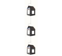 A2 Living Hängelaterne Noir 12 CM 3er Set Chaîne Lanterne à Suspendre F 1 Bougie