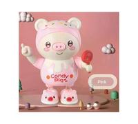 (A2, Style B) Electronic Pets New Year Xmas Gifts Cartoon Animal Children Electric Light Music Dancing Pig With Swing Light Music Cute Pig