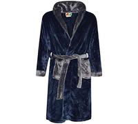 A2Z 4 Kids Habillage Gown Super Doux Flanelle Toison Duveteux Peignoir Pour Filles Garçons - Bathrobe 122 Navy 13