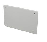 A2ZWORLD Couvercle Blanc RAL9010 IP40 pour Boîte de Dérivation, Lot de 1 ou 4 Pièces, Vis Incluses, Plastique, À Visser, Universel Compatible Bticino Vimar Gewiss, Dimensions 160 x 130 mm