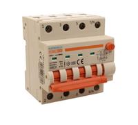 A2ZWORLD Interrupteur magnétothermique différentiel triphasé, type A 30 mA, RCBO 4P C25 25 A, courbe C 3P+N 6000A, occupe 4 modules DIN, AC 400 V IP20
