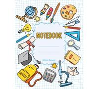 A4 10mm Squared Maths Exercise Book - 100 Pages: Perfect for Primary School Children | Ideal for Maths Practice, Graph Work, Number Alignment, Homework & Classroom Learning
