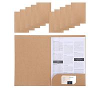 A4 sous-Chemises Rabats Chemise Cartonnée en Papier Kraft Sac de Fichier Enveloppe de Document de Bureau Scolaire Maison Epais Organisateur Stockage Contrat Rapports Dossier de Fichiers