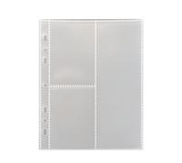 A5 7 trous Transparent porte-fichiers cahier feuilles mobiles bricolage Document sac reliure anneaux PVC stockage reliure dossier 10pcs