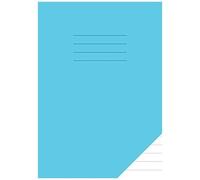 A5 Exercise Book 10mm Lined: 1cm Ruled Jotter / Notebook For School With Blue Cover