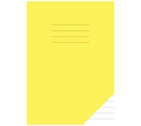 A5 Exercise Book 10mm Lined: 1cm Ruled Jotter / Notebook For School With Yellow Cover