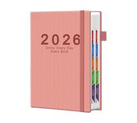 A5 Planner Notebook, Tabbed Yearly Agenda Organizer, Daily, Weekly, and Monthly Planning for To-Do Lists, School, Home, Office, Classroom, Durable Pages with Easy Navigation, Productivity Tool