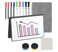 A5 Tableau Blanc Ardoise Effacable Double Face Petits Tableaux Bloc-Notes | Ardoise à Sec Pour Message Notes Bureau école, Avec Stylos Et Gommes