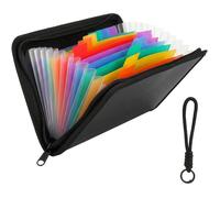 A6 Pochette 13 Poches Pochette Rangement Papier Trieur Mallette Rangement Billets De Banque Étanche Pour Documents Argent Passeport