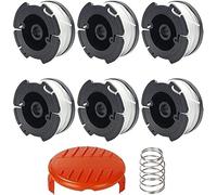 A6481 A6485 Bobines pour débroussailleuse Black and Decker Kit de 6 bobines 1 couvercle et 1 ressort