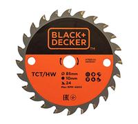 Black & Decker Lame TCT pour mini scie circulaire A7525-XJ Ø85 mm trou 10 mm 24 dents
