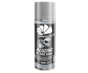 AABCOOLING Aluzinc AL 50S Argent 400ml Spray Apprêt Alu-Zinc Anticorrosion, Primaire Galvanisant À Froid pour Carrosserie Métal Auto Moto, Séchage Express, Haute Adhérence, Protection Anti-Rouille K4
