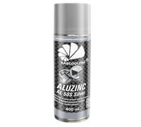 AABCOOLING Aluzinc AL 50S Argent 400ml - Spray Bombe Aérosol, Apprêt Zinc-Aluminium Anticorrosion, Galvanisation à Froid pour Métal, Spray Apprêt Époxy Métal, Couche Protectrice UV, Chantier DIY K7