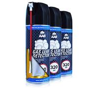 AABCOOLING Gas Leak Detector 320ml - 3 Pièces - Spray Détecteur de Fuite de Gaz, Detecteur de Fuite, Bombe Detecteur de Fuite, Detecteur Fuite Climatisation, Testeur Gaz, Detecteur Gaz Butane