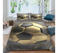 AAHARYA Parure Housse Ballon Or Chambre ado Cadeau | Doux, Résistant à la Décoloration, Fermeture Éclair Cachée, Toutes Saisons, Lavable en Machine King（220x240cm）