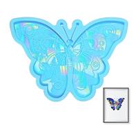 AAKOMA Moule en résine époxy holographique | Moule en silicone multifonction, facile à démouler - Artisanat pour pendentifs, colliers, porte-clés, décoration murale