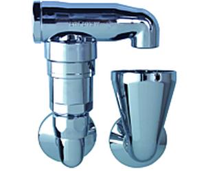 Aalberts SEPP Aérateur de tuyau Safe 0006061 DN 15 - G 1/2a x G 3/4a, simple, laiton chromé