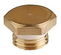 Aalberts SEPP Bouchon de base DIN 0022828 DN 8 x R 2000 /4, auto-étanche, laiton