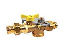 Aalberts SEPP Easy I kit de montage 0210362 2,5 cbm/h, laiton, DN 25, pour compteur de gaz monotube, presse 28mm