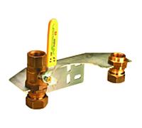 Aalberts SEPP Easy II kit de montage 0049467 DN 25 x Rp 2000 , pour compteurs de gaz bitube, laiton