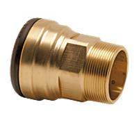 Aalberts VSH Tectite raccord de transition 4751549 42 mm x R 2000 2000 /2, bronze, IG/AG, cuivre, détachable