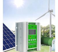 AALGO Système De Charge Hybride Solaire Éolien 3000w-8000w,Contrôleur De Charge Mppt,Contrôleur De Batterie Hors Réseau 12v/24v/48v,pour éolienne Panneau Solaire Régulateur,5000W-24V