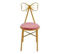Aangeebone Chaise Papillon Rose, Fauteuil Girly Décoration, Salon Chambre Bureau, Assise Confortable Rembourrée, Structure Solide, Installation Facile, pour Mariage Nail Salon Fête