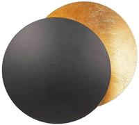 AAOTE Applique Murale Intérieure Ronde Or Cuivre Salon Creative Moon Concept Applique Solaire Eclipse Applique Nordique Allée Escaliers Chambre Appliques De Chevet Couloir Couloir Éclairage