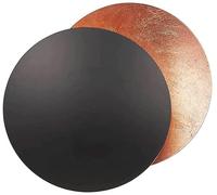 AAOTE Applique Murale Intérieure Ronde Or Cuivre Salon Creative Moon Concept Applique Solaire Eclipse Applique Nordique Allée Escaliers Chambre Appliques De Chevet Couloir Couloir Éclairage