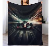 AAPZY F1 Course Plaid Couverture Polaire, Couverture en Peluche en Toute Saison Légère Chaude Super Douce Moelleuse pour Lit Et Canapé-lit （150×200cm）