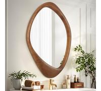 AAZZKANG Grand miroir mural asymétrique 60 x 40 cm rétro irrégulier miroir de courtoisie décoratif pour salle de bain, chambre à coucher, salon, couloir