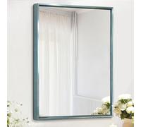 AAZZKANG Miroir mural moderne avec cadre en métal pour chambre à coucher, salle de bain, salon, miroir de courtoisie rectangulaire 50 x 40 cm