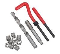 AB Tools Kit de réparation de filetage 9,5 mm x 16 UNC pour filetages endommagés, ensemble Helicoil, 14 pièces