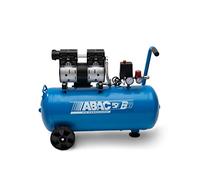 ABAC Compresseur d'Air Silencieux EASE-AIR 50, Compresseur d'Air sans Huile, Pression Maximale 8 Bar, Puissance 1 ch, Réservoir 50 litres, Niveau Sonore 59 dB, Blue
