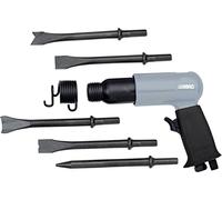 ABAC Marteau Piqueur Pneumatique G-475 - Coffret en Plastique avec Accessoires (5 Burins 175 mm + Ressort de Retenue + Mini Huileur + Flacon Huile Vide) - 4500 coups/min
