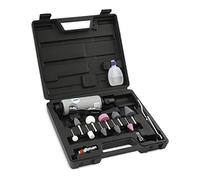 ABAC Meuleuse Droite à Air Pour Compresseur G-201, Meuleuse à Air avec Poignée en Caoutchouc, Meules 5 Axes de 3 mm et 5 Axes de 6 mm, 25 000 Tr/min, Pression Max. 8 Bar