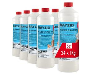 Abaisseur de pH Liquide 14,9% Bayzid® - Bouteille de 1 KG x 24 pour Piscines