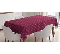 ABAKUHAUS Nappe Fleur De Lis, motif rococo royal Crown Art traditionnel européen noble et féminin, 140 x 200 cm, magenta foncé et blanc