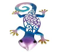 Abaodam 1 Pièce Pendentif gecko coloré Geckos accessoires ornements de plein air décorations parc bébé lézard en métal décoration de jardin en métal gecko en métal le fer