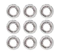 Abaodam 10 Pcs Couvercles Brûleur Cuisinière à Gaz en Papier Aluminium Résistant la Chaleur, Anti-huile, Réutilisables, Forme Ronde pour Protection la Cuisine