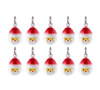Abaodam 10 Pièces Clochette Père Noël pour Collier Chien, Grelot Animal