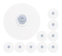 Abaodam 10 Pièces Ventouses Transparentes Antidérapantes 5,3cm Vis M4 | Pvc, Lot, Pose sans Perçage, pour Carrelage et Miroirs, Maintien Ferme