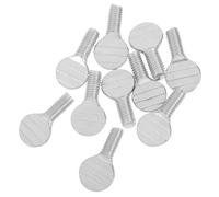 Abaodam 10 Pièces Vis en Acier Inoxydable Accessoires Barbecue Portables, pour Brochette Rôtisserie, Compatible Friteuse à Air et Four Électrique pour Gril Extérieur