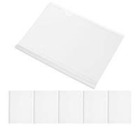 Abaodam 10pcs Protège-cahiers Transparents en Pp avec Barres Coulissantes, Organiseurs de Dossiers pour Classer et Stocker Documents, pour Enseignants et Comptables