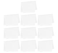 Abaodam 10pièces Drapeaux de Jardin Blancs DIY Banderoles Décoratives Extérieures Ornements pour Maison et Jardin