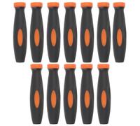 Abaodam 12 Pièces Poignée de Fichier de Remplacement en Caoutchouc Noir | Manche pour Outil de Coupe, Forme Stable, Usage Large, Entretien Réduit, Prise Confortable, Accessoire Atelier