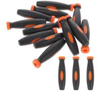Abaodam 15 Pièces Poignée de Lime Noir, en Caoutchouc Antidérapante | Fraises et Limes à Chaîne, Manche 4mm, Usage Bureau et Atelier, Robuste et Confortable