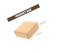 Abaodam 15pièces Boîtes Papier Kraft pour Savon Artisanal Coffret Vintage Format Emballage Cadeau et Bonbons Facile à Assembler et Réutilisable