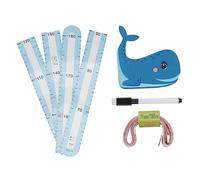 Abaodam 1ensemble Règle Magnétique Amovible Pour Garçon Fille Autocollant De Mesure De Avec Animaux Cartoon Décalque Décoratif Et Réutilisable Pour Chambre Garçon Fille Et Crèche